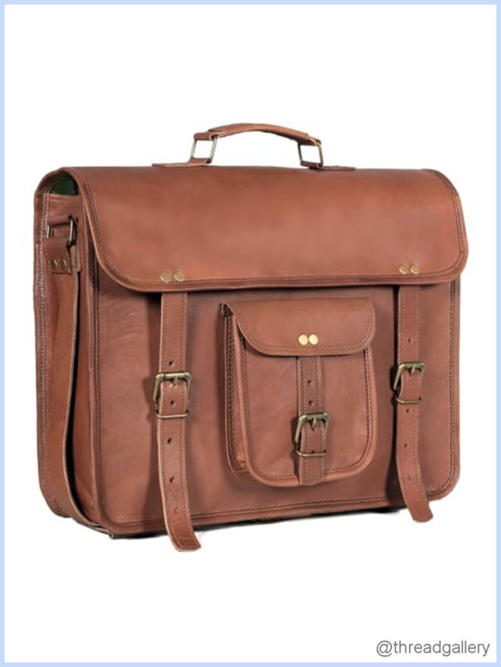 Genuine Leather Messenger Bag Laptop Briefcase Crossbody Satchel